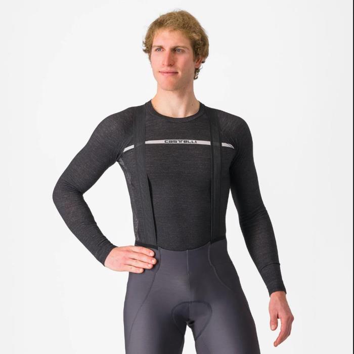Intimo Ciclismo Uomo Merino Seamless Baselayer Black