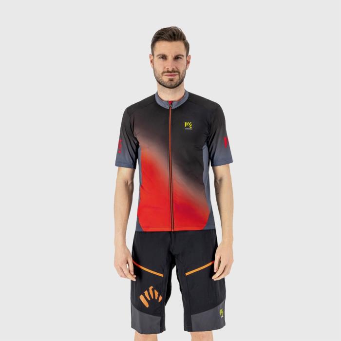 Maglia ciclismo Jump Black/Ombre Blue/Flame Jersey 