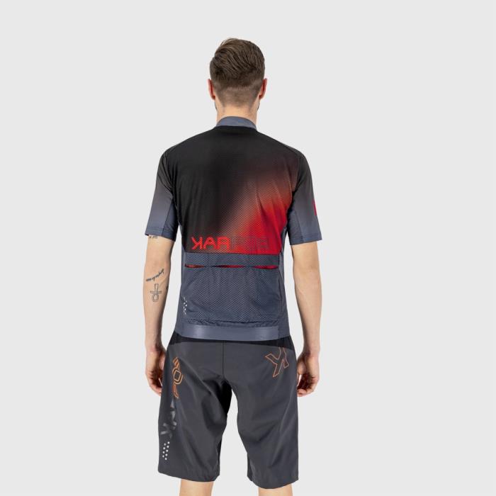 Maglia ciclismo Jump Black/Ombre Blue/Flame Jersey 