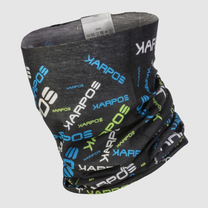 Scaldacollo ciclismo Neck Warmer Light Black/Indigo/Green Fluo