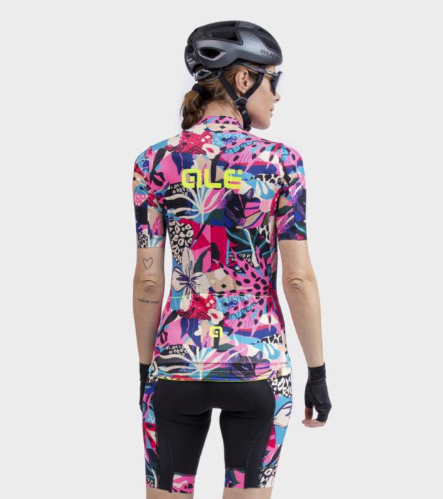 Maglia ciclismo Pr-R Kenya Fluo Pink/Multicolor