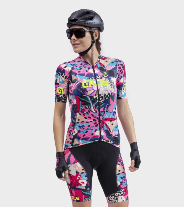 Maglia ciclismo Pr-R Kenya Fluo Pink/Multicolor