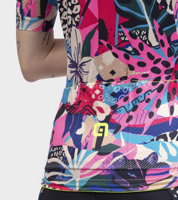 Maglia ciclismo Pr-R Kenya Fluo Pink/Multicolor