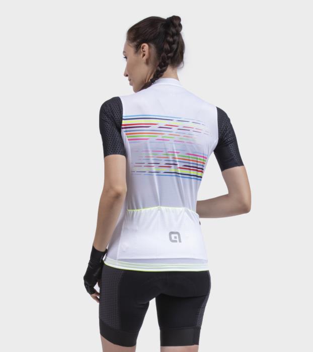 Maglia ciclismo Pr-S Logo White/Black/Multicolor