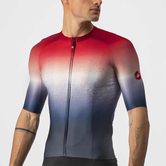  Maglia ciclismo Areo Race 6.0 Jersey Saville Blue/Pro Red