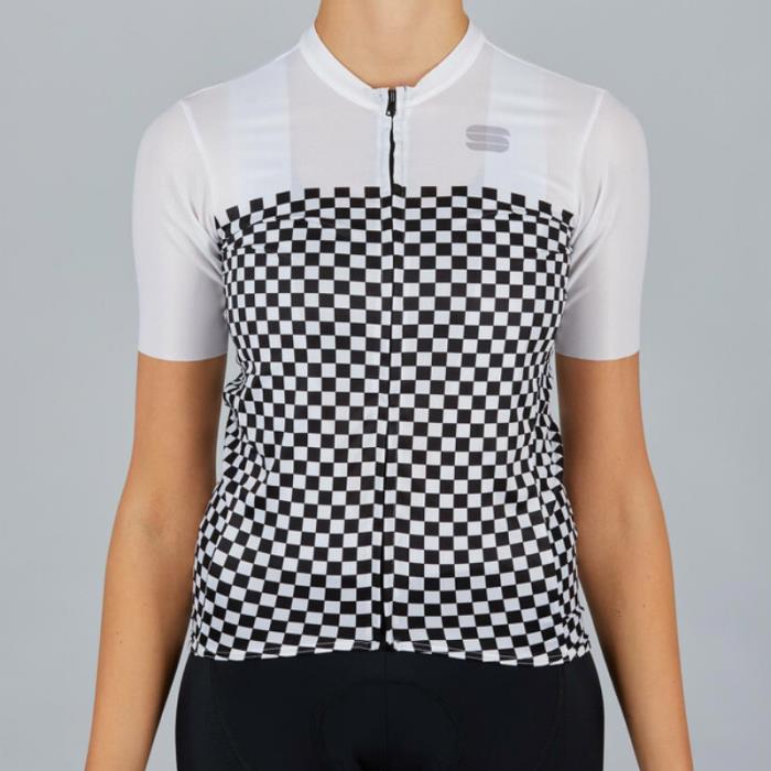 Maglia ciclismo Checkmate W Jersey White