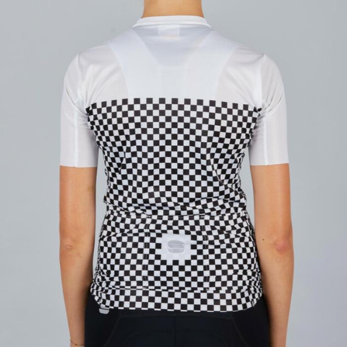 Maglia ciclismo Checkmate W Jersey White