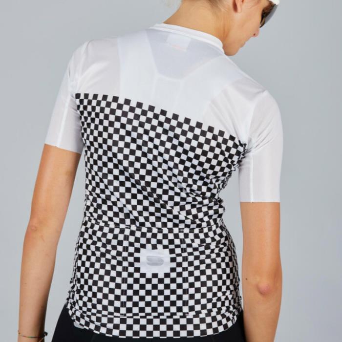 Maglia ciclismo Checkmate W Jersey White