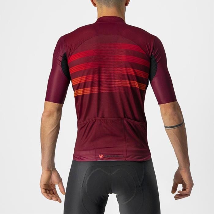 Maglia ciclismo Endurance Pro Jersey Bordeaux/Red-Orange