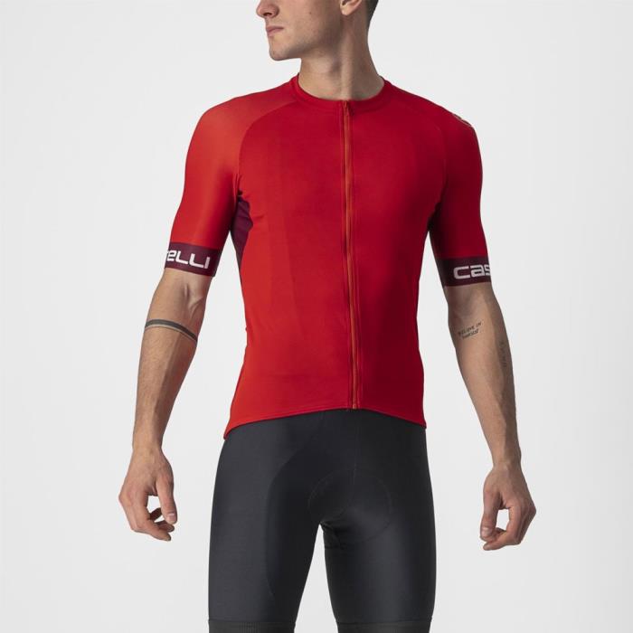 Maglia ciclismo Uomo Entrata VI Jersey Rosso