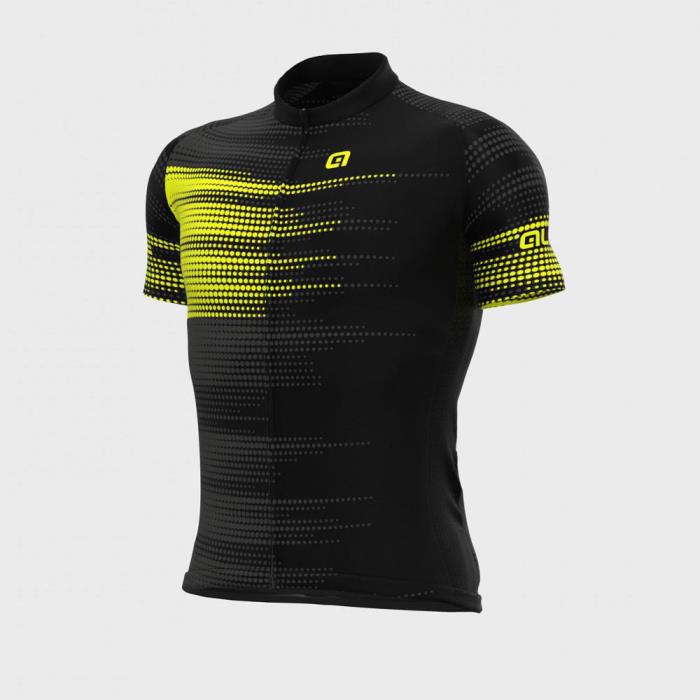 Maglia ciclismo Prisma Turbo Black/Yellow