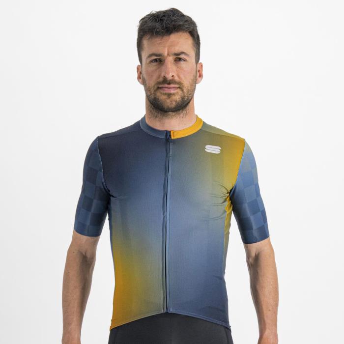 Maglia ciclismo Rocket Jersey Galaxy Blue/Blue Sea/Golden 