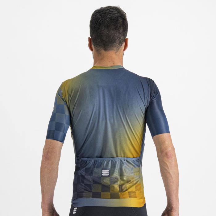 Maglia ciclismo Rocket Jersey Galaxy Blue/Blue Sea/Golden 