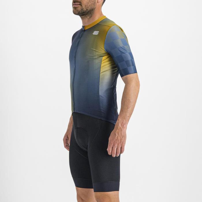 Maglia ciclismo Rocket Jersey Galaxy Blue/Blue Sea/Golden 