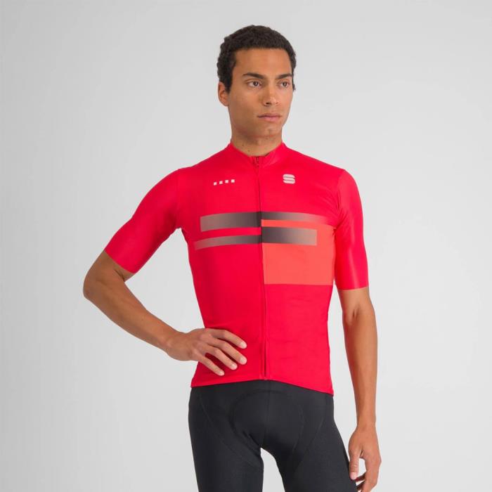 Maglia Ciclismo Uomo Gruppetto Jersey Red