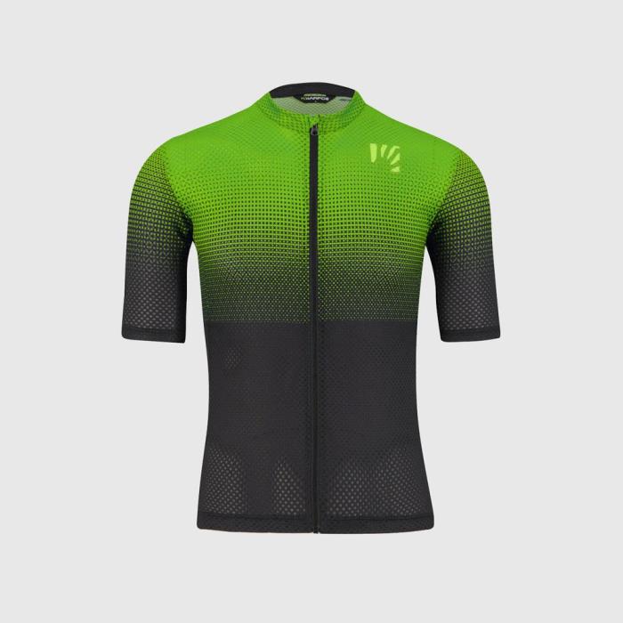 Maglia Ciclismo Uomo Val Viola Ombre Blue/Green Fluo