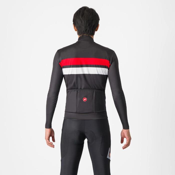 Maglia Ciclismo Uomo Lineare Jersey Light Black/Red