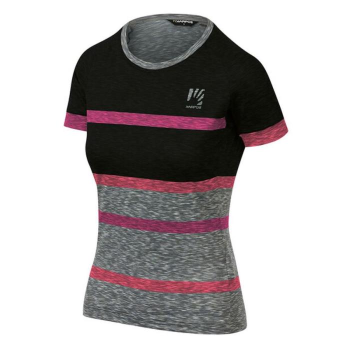 Maglia ciclismo Verve W Tee Black/Cabaret - taglia M