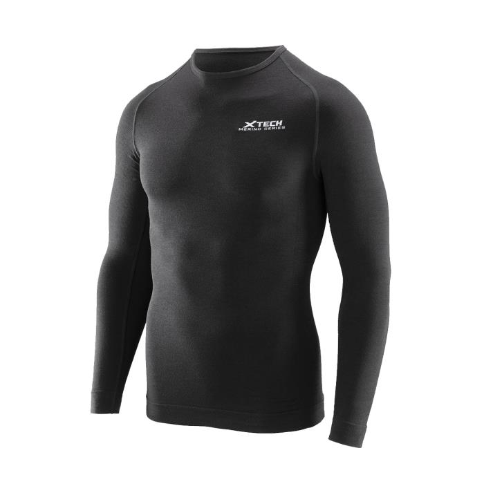 Maglia ciclismo Merino Tech Black