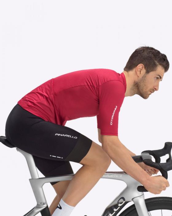 Maglia Ciclismo Pinarello F7 Jersey Burgundi