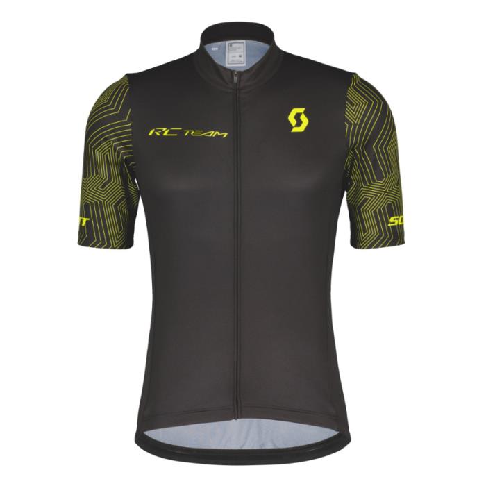Maglia ciclismo Shirt RC Team 10 Black/Sulphur Yellow