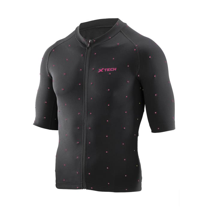 Maglia ciclismo Star Nero Fucsia