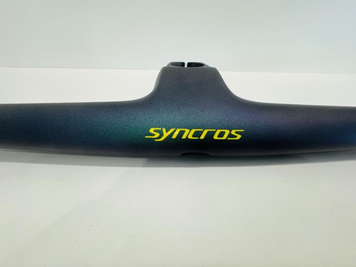 Manubrio Mtb Cockpit Integrato Syncros Fraiser IC SL XC Verde 60mm Angle -12°