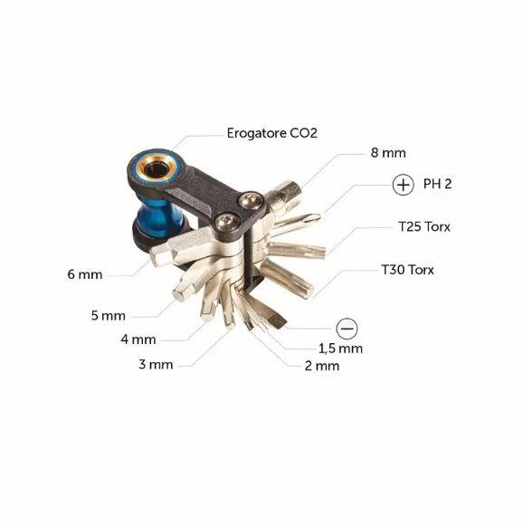Multitool Micro CO2 12in1 Brn