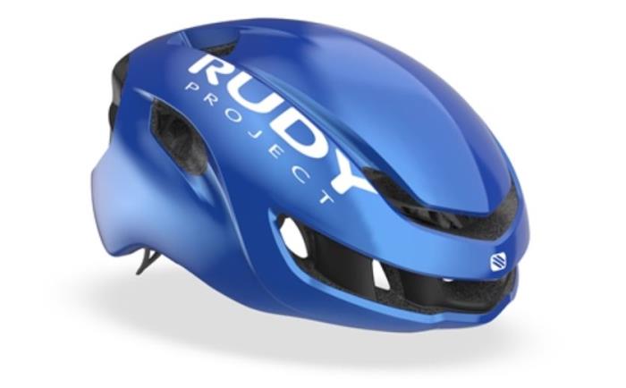 Casco bici Nytron Metal Blue Shiny- Black Matte