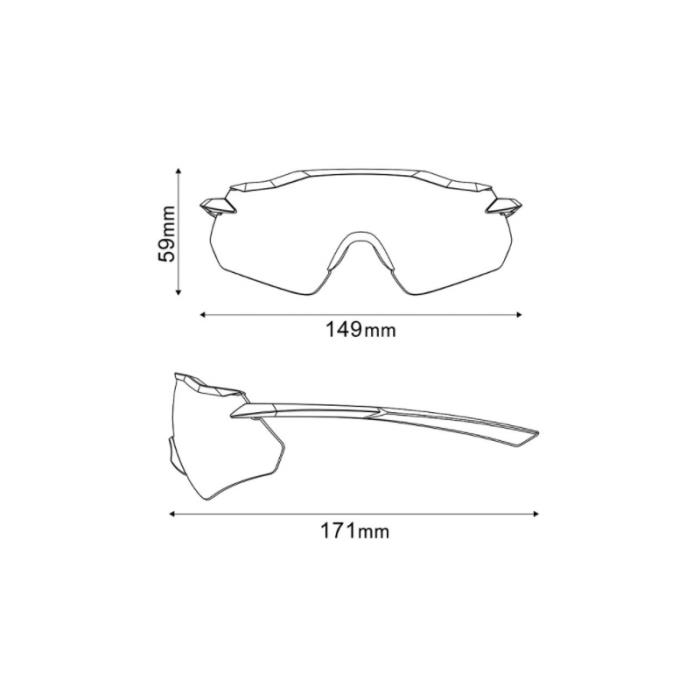 Occhiali ciclismo Equinox PH Matte Black