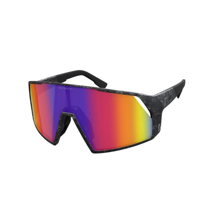 Occhiali Ciclismo Pro Shield | Marble Black / Teal Chrome