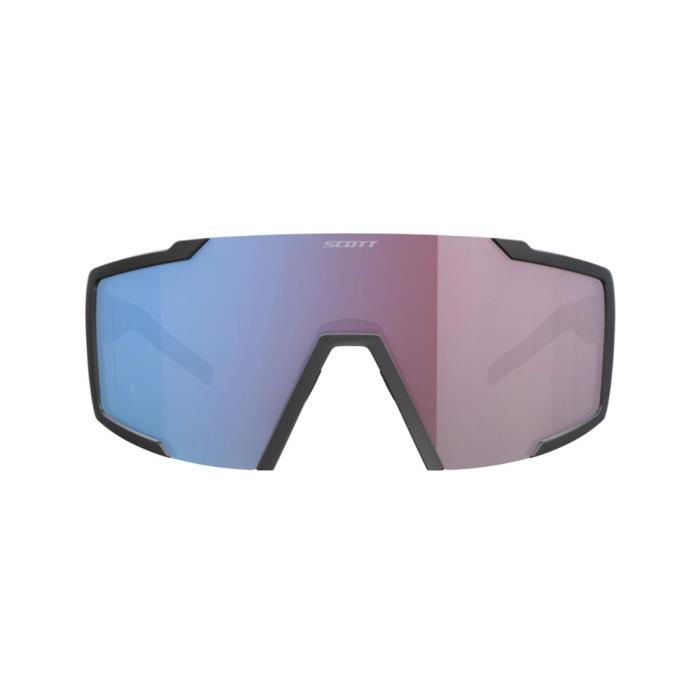 Occhiali Ciclismo Shield Compact | Black Matt / Blue Chrome Enhancer