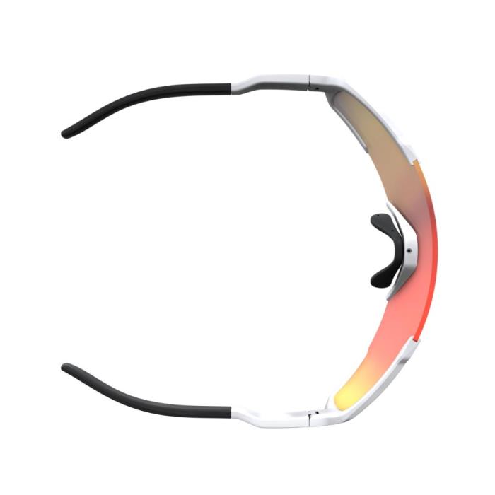 Occhiali Ciclismo Shield Compact | White Matt / Red Chrome