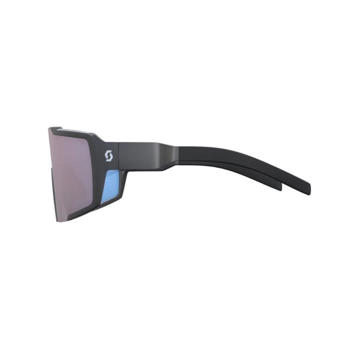 Occhiali Ciclismo Shield Compact | Black Matt / Blue Chrome Enhancer