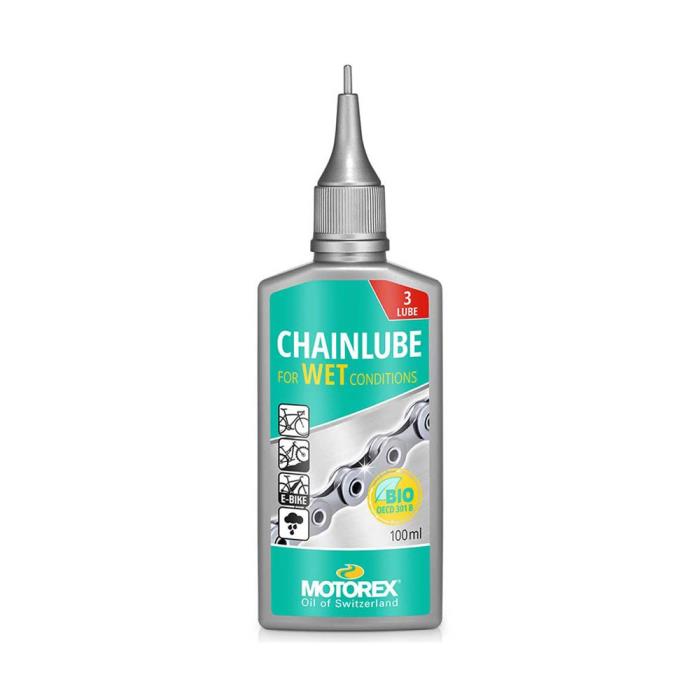 Olio per catena bicicletta Chainlube Wet Conditions Motorex 100 ml