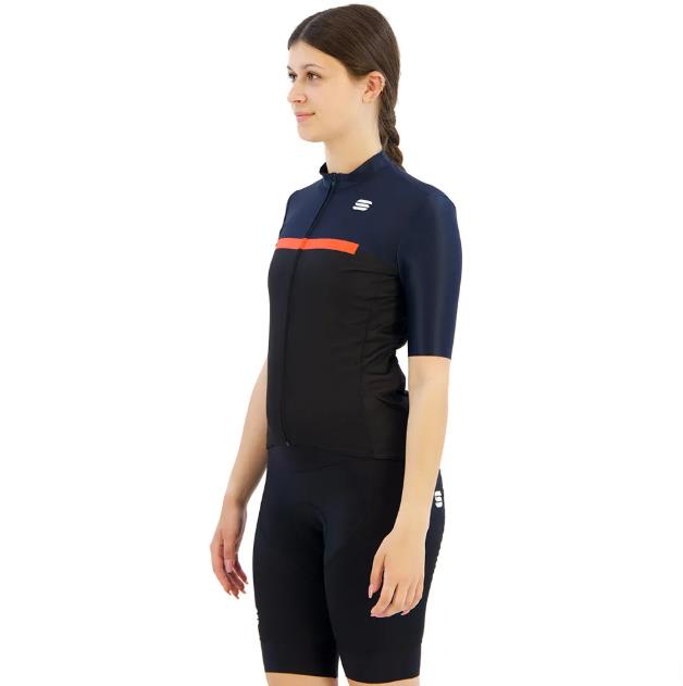 Maglia Ciclismo Donna Pista Jersey Black