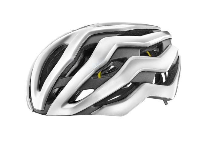  Casco bici Rev Pro Gloss Metallic White