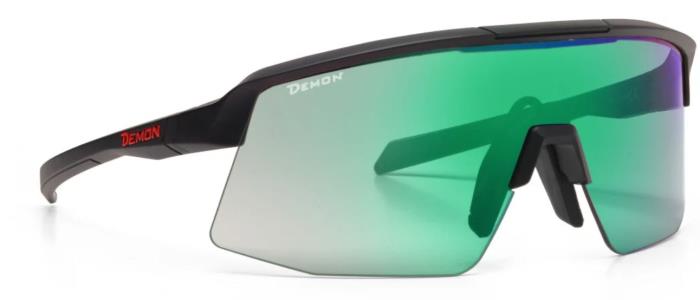 Occhiale Ciclismo Roubaix Matt Black Green Dchrom Demon