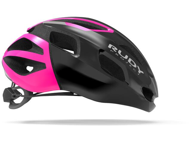 Casco bici Strym Black/Pink Fluo Shiny