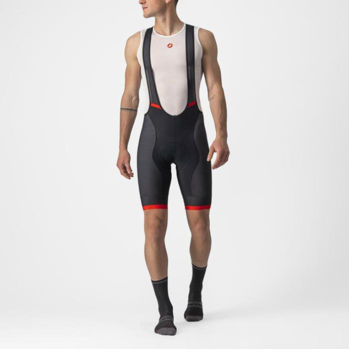 Salopette ciclismo Competizione Kit Bibshort Black/Red