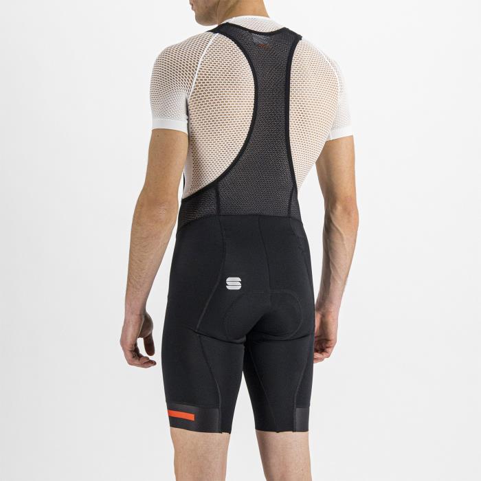 Salopette ciclismo Neo Bibshort Black/Chili Red