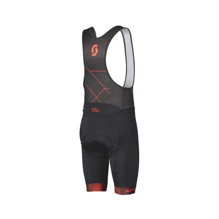 Salopette Ciclismo Uomo RC Team ++ Black/Fiery Red