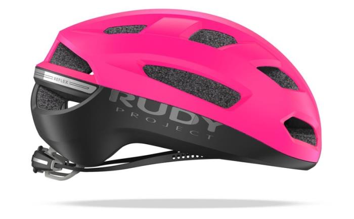 Casco bici Skudo Pink Fluo-Black Matte