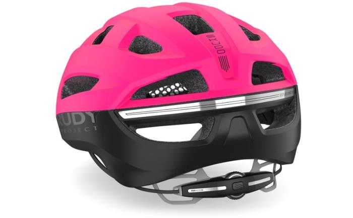 Casco bici Skudo Pink Fluo-Black Matte