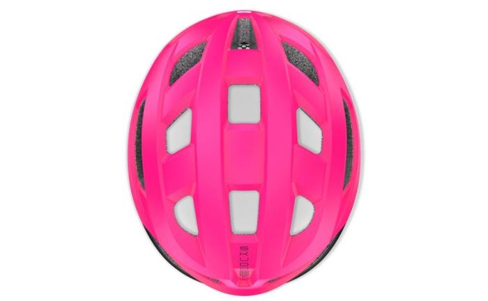 Casco bici Skudo Pink Fluo-Black Matte