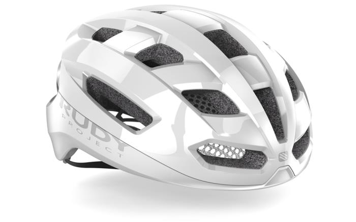 Casco bici Skudo White Shiny 