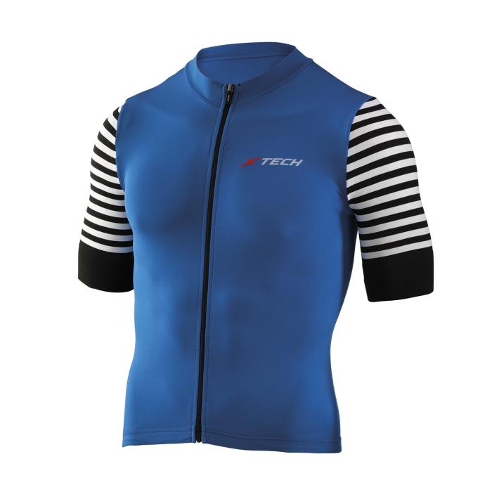 Maglia ciclismo Stripe Blu