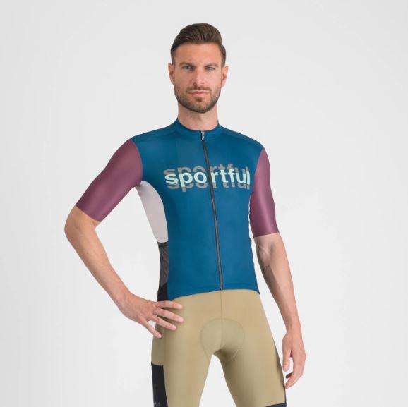 Maglia Ciclismo Supergiara Logo Teal Blu Sportful