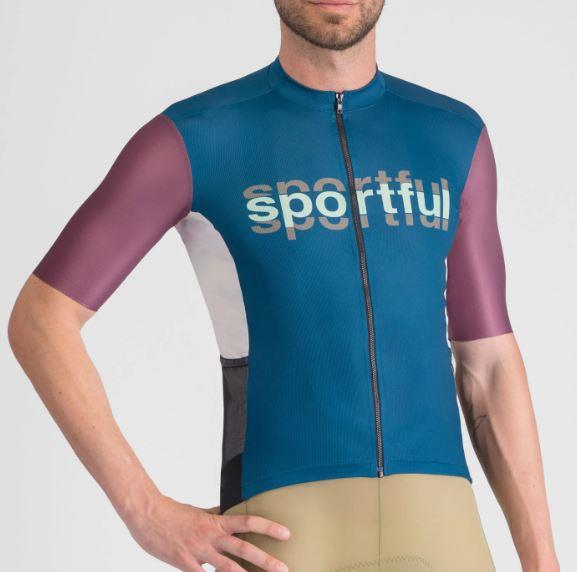 Maglia Ciclismo Supergiara Logo Teal Blu Sportful