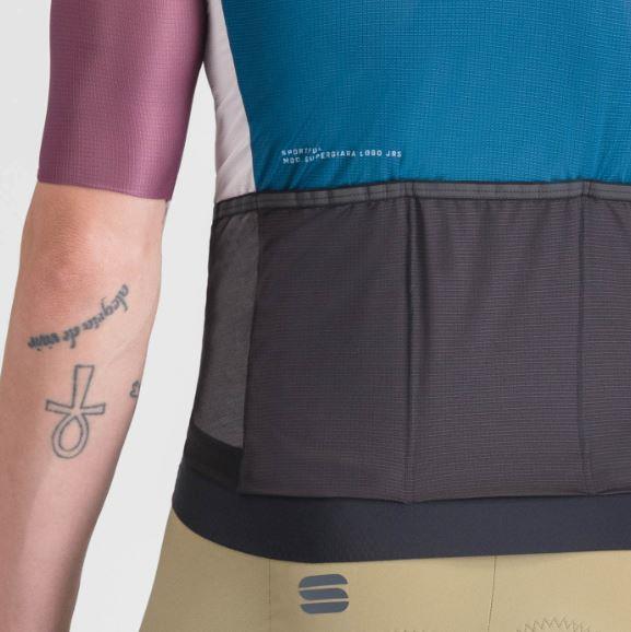 Maglia Ciclismo Supergiara Logo Teal Blu Sportful